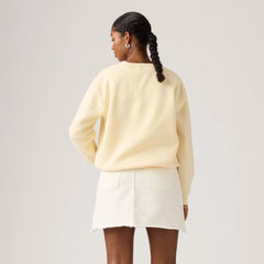 Graphic Everyday Crewneck Sweatshirt - Crest Rutab - Neutral