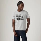 Two Horse Graphic Tee Shirt - 2 Horse Pull Heather Grey