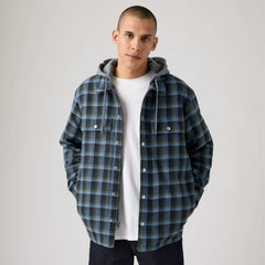 Francisco Sherpa Flannel Jacket - Beau Plaid - Blue