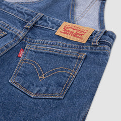 Oversized Denim Overalls Big Girls 7-16 - Rushmore - Blue