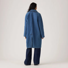 Frankie Mac Trench Coat - Let'S Get Lost Again - Dark Wash
