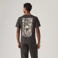 Relaxed Fit Short-Sleeve Graphic T-Shirt - Into The West Phantom - Black