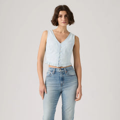 Teagan Blouse - Watch Me - Light Wash