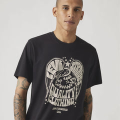 Relaxed Fit Short Sleeve Graphic T-Shirt - MIneral Black - Black