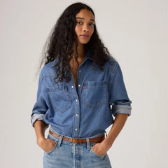 Teodora Western Shirt - Going Steady - Medium Wash