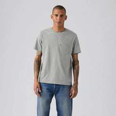 Classic Pocket T-Shirt - Chisel Grey Heather Slub - Grey