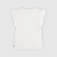Short Sleeve Coastal Girl Toddler 2T-4T Graphic Tee - Antique White