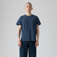 Classic Pocket T-Shirt - Dress Blues Heather - Blue