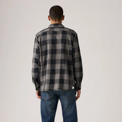 Classic Worker Overshirt - Albany Plaid Smoked Pearl - Grey