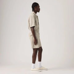 XX Chino Authentic Relaxed Lightweight Twill 8" Men's Shorts - Silver Birch Cadiz Plaid Seersucker - Brown