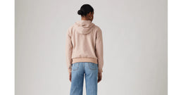 Relaxed Hooded Bomber Jacket - Light Pink