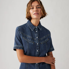 Rinoa Denim Dress - Sledge Sister - Medium Wash