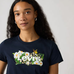 Levi's® Logo Perfect Tee Shirt - Navy Blazer - Blue