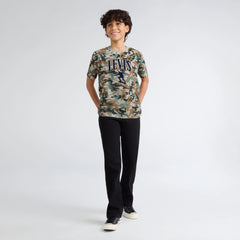Big Boys Short Sleeve Skate Camo Graphic - Multi-Color