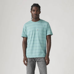 Classic Pocket T-Shirt - Diamonde Stripe Bris - Multi-Color