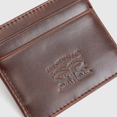 Leather Card Case - Seal Brown - Brown