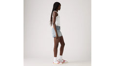 Superlow Mini Skirt - Roll It Up Clean - Medium Wash