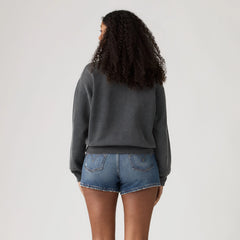 Vintage Garment Dye Boxy Sweatshirt - Garment Dye Grunge - Black