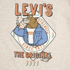 Bull With Hot Sauce Tee Big Boys 8-20 - Almond Heather - Beige