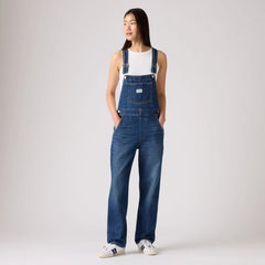 Vintage Denim Women's Overalls - Propose To Me - Dark Wash