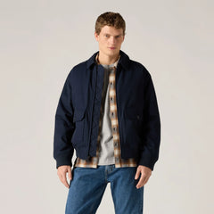 Cortland Canvas Jacket - Sky Captain - Blue