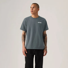 Relaxed Fit Short-Sleeve Graphic T-Shirt - Headline Logo Lead - Grey