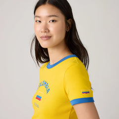 Colombia Mini Ringer Tee - Colombia - Multi-Color