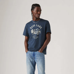 Relaxed Fit Short-Sleeve Graphic T-Shirt - Big Dipper - Blue