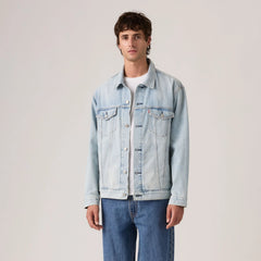 Relaxed Fit Trucker Jacket - Into The Light - Light Wash
