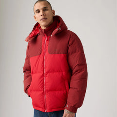 Rockridge Short Puffer Jacket - Russet Brown - Red