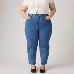 Ribcage Straight Ankle Women's Jeans (Plus Size) - Jazz Pop - Medium Wash