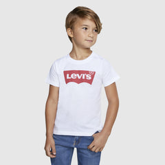 Batwing Tee Little Boys 4-7 - White