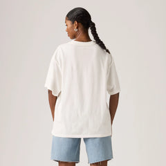 Graphic Logo Short Stack Tee - Shine Poster Daisy B - White