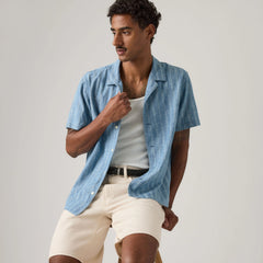 Sunset Camp Dobby Shirt - Felix Indigo Dobby - Blue