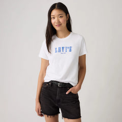 Graphic Logo Favorite Short Sleeve Tee - P2_Gingham Serif Bri - White