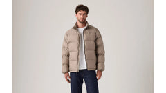 Piedmont Short Puffer Jacket - Fungi - White