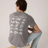 Standard Fit Classic Graphic T-Shirt - Coastal Club Smoked Pearl - Grey