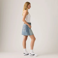 Deconstructed Edge Skirt - Upon Reflection - Medium Wash