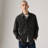 Jackson Worker Overshirt - Cosmo Washed Plaid - Black
