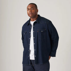 Classic Western Shirt (Big) - Red Cast Rinse - Dark Wash