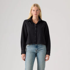 Logan Shirt - Tencel Rebel Edge Top - Black