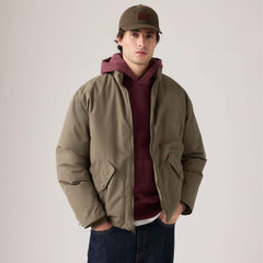 Briggs Short Puffer Jacket - Bungee Cord - Brown