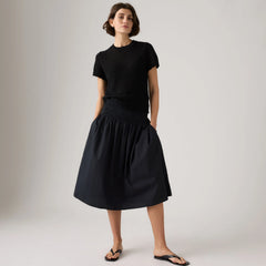 Isabelle Crochet Short Sleeve Sweater - Anthracite Night - Black