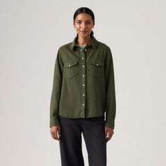 Iconic Western Shirt - Deep Depths Gd - Green