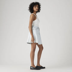 Mini Flounce Skirt - Crane Pond - Light Wash