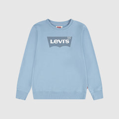 Big Boys Long Sleeve Batwing Crewneck - Blue