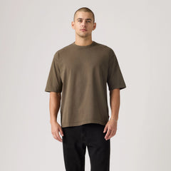 Heavyweight Loose Garment Dye T-Shirt - Garment Dye Maitake Brown - Brown
