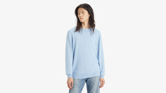 Lightweight Housemark Logo Sweater - Soft Chambray Blue - Blue