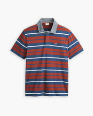 Classic Short-Sleeve Rugby Shirt - Quinton Stripe Sargasso Sea - Multi-Color