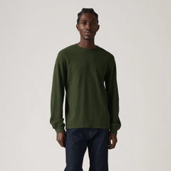 Long-Sleeve Standard Fit Thermal Shirt - Green - Green